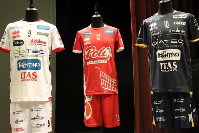 Le nuove divise della Trentino Volley stagione 2016/17